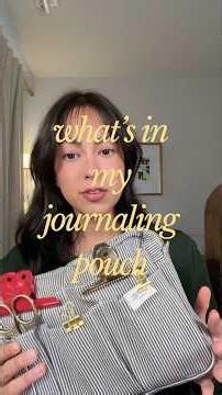 my journaling pouch tour✍🏼🫶🏼