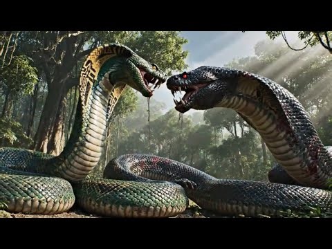 Deadly Battle: King Cobra Fights Its Natural Enemies