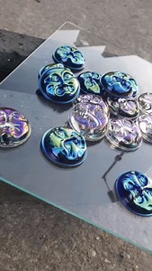 Sharing some love for our Iridescent Moon Jewels today! 💗 These are the perfect addition to any stained glass or copper-foiling project. 🌙✨ Each moon measures 45mm with a flat back and a slight rim - so easy to use in your designs.💫 Available colours: 🌠 • Clear with silver iridescence • Blue with gold iridescence • Yellow with silver iridescence • Amethyst with silver iridescence Watch them shine in the video above and let us know how you’ll be using them. We love seeing you tag us in your w