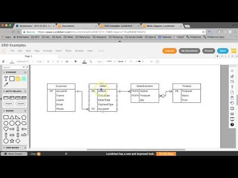 Entity-Relationship Diagrams: Minimum cardinalities: Order processing example