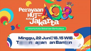 ✨Nyok Ramein Malam Puncak HUT ke-498 Kota Jakarta!✨ Berbagai rangkaian acara hadir dan bisa kalian nikmati, nih. Mulai dari parade budaya, teater, tari-tarian, musik tradisional Betawi, hingga panggung hiburan yang diramaikan oleh musisi terkenal kota Jakarta. Acara ini akan diadakan pada: 🗓️ Minggu, 22 Juni 2025 📍 Taman Lapangan Banteng ⏰ Pukul 16.00 hingga selesai Yuk, datang dan seru-seruan bareng warga Jakarta di malam Perayaan HUT ke-498 Kota Jakarta! #hutjakarta ----- Ikuti akun kami unt