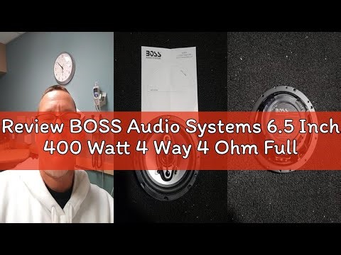 Review BOSS Audio Systems 6.5 Inch 400 Watt 4 Way 4 Ohm Full Range Car Audio Coaxial Stereo Speakers
