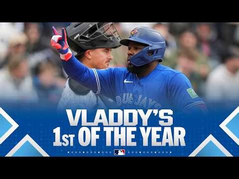Vlad Guerrero Jr. crushes his first home run of the season for the Blue Jays! 😤 (437 feet! 💪)
