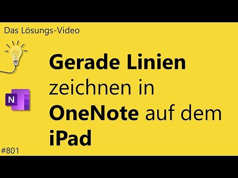 #SolutionVideo 801: Drawing straight lines in OneNote on the iPad