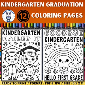 Kindergarten Graduation Coloring Pages Sheet End Of Year Kindergarten Activities