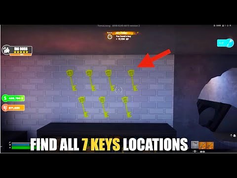 PRISON TYCOON MAP FORTNITE CREATIVE - HOW TO FIND ALL 7 KEYS LOCATIONS