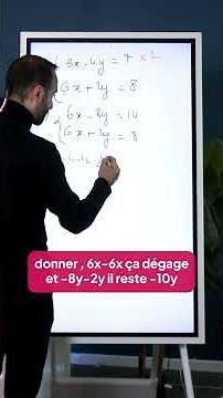 The method for solving a system by linear combination using Lucas Maths