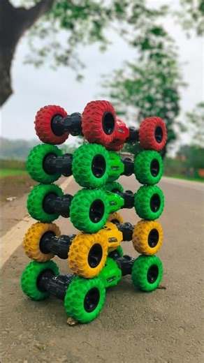 WOW😯Eight 5 remote control RC moka cars hand operated ll