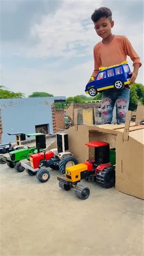 Remote Control Jcb And Dumper Truck tractor Unboxing And Testing Short Video #automobile #ytshorts