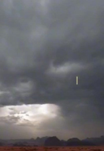 Ominous Storm Clouds Over Desert Landscape