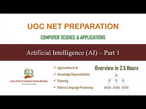 Artificial Intelligence - Part 1 - Overview in Tamil | UGC NET Computer Science Unit 10 Outline