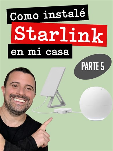 ¡Instalé #Starlink en mi casa! 🌐 Y te cuento todos los detalles: desde la instalación física hasta la configuarción e integración con #GoogleHome 🚀 En esta Parte 5/5 voy a mostrarte cómo quedó la instalación final de la antena en el techo, incluyendo los cables de electricidad y de red protegidos. Además, vas a poder ver una prueba de velocidad de Starlink con Google WiFi integrado, utilizando el asistente de voz de Google Home. ➡️ Busca el resto de los videos de la serie en mi perfil @soydilo