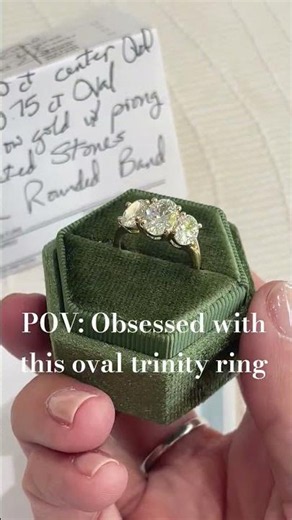 The Ultimate 3-Stone Oval Engagement Ring! 😍✨