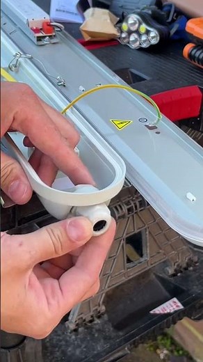 LED batten light installation #ElectricianLife #ElectricalWork #VoltagePro #LightingDesign #LED