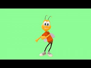 Bee Dancing Meme - Footage By Pixabay [Green Background]