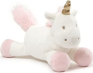 GUND Baby Luna Unicorn Stuffed Plush Rattle, 7”