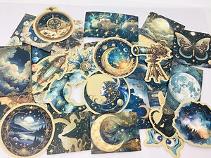 Astral & Cosmos Stickers – Set of 30 Mystical Stickers • Moon, Stars, Constellations, Astrology, Night Sky - Etsy