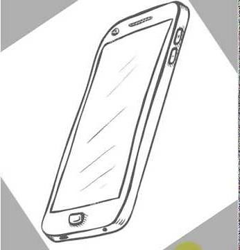phone drawing