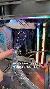 Gaming PC Thermal Throttling! #tech #reels #pcbuild #pc #gamingpc #techtips #repair #computerrepair #pcrepair | Matt's Computer Services