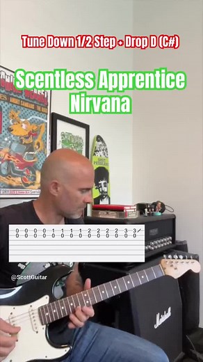 Scentless Apprentice Nirvana Guitar Lesson Tutorial #Nirvana #KurtCobain #Grunge #Guitar #Lesson #InUtero #ScentlessApprentice