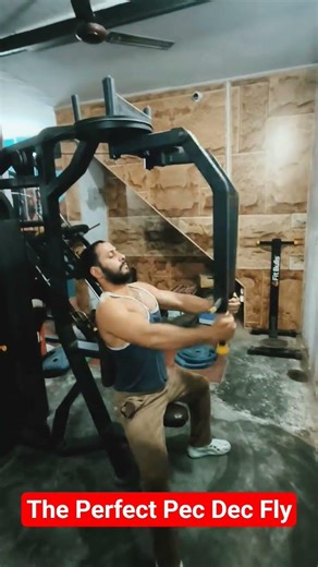 The Perfect Pec Dec Fly Chest Exercise! #video #viral #chest #motivation #videos #shorts