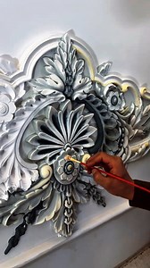 Most Beautiful 3d gypsum design paint. | Texture Design