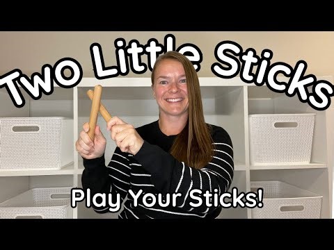 Two Little Sticks Go Tap Tap Tap | Preschool Rhythm Sticks Song for Music and Movement #preschool