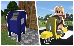 在我的世界城市中制造收信寄信的邮局装置