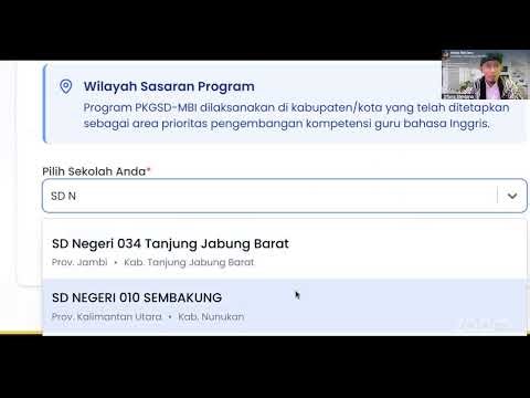 Tutorial Pendaftaran Program PKGSD - MBI di Aplikasi Sindara