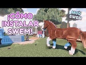 NUEVOS CABALLOS CON SWEM! TUTORIAL PARA INSTALAR MODs MINECRAFT 🌸