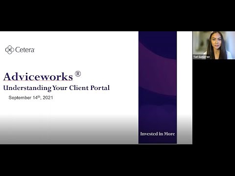 "Adviceworks®: Understanding Your Client Portal" Webinar