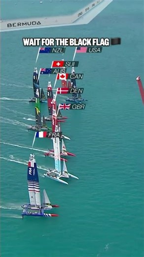 Bermuda was home to the second ever BLACK Flag in #SailGP History 🏴‍