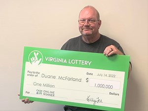 Gloucester first responder wins $1 million playing Virginia Lottery