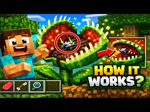How Does a Venus Flytrap Work? | Minecraft Animation