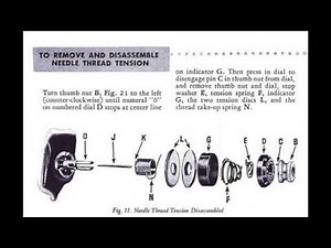 SINGER MODEL 66 TENSION UNIT REMOVE & REPLACE DOCUMENTS