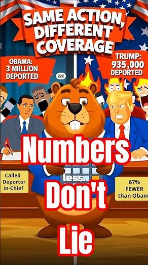 Bucky Beaver: Obama Deported 3M, Media Silent - Trump Deports Less, Media Meltdown!