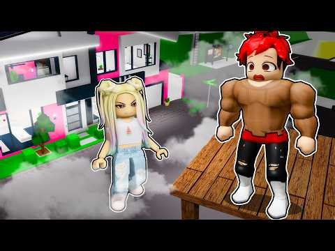 Construí una BASE EN EL CIELO para ESCONDERME de LYNA en Brookhaven Roblox