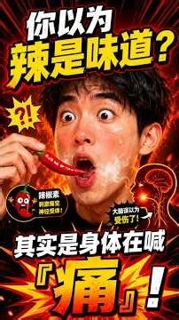 你以为辣是味道？其实是身体在喊“痛”！#一分钟涨知识#冷知识#科普知识#辣椒#涨知识了#有趣知识