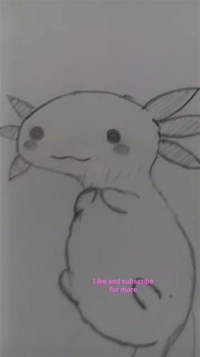 cute axolotl #axolotl#art #drawing