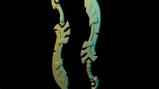 【maya教程】适合新手入门的“大砍刀”案例制作，maya零基础入门教程。