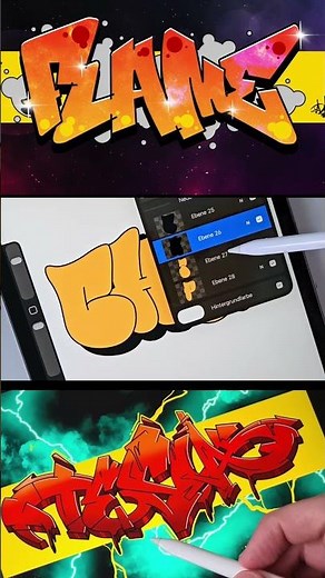 How to draw ✏️ a Graffiti Throwie with a Brush Set for Procreate 😲 #graffiti #procreate #art #draw