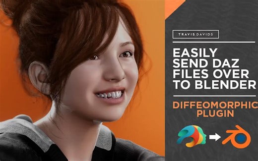 【神器科普】Diffeomorphic插件-轻松将Daz文件发送到Blender-Daz Importer