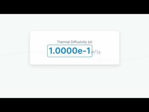 Thermal Diffusivity Calculator — How to Use It | Engineering Tool