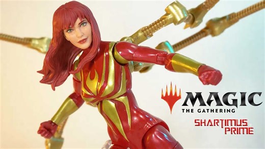 Marvel Legends Mary Jane Iron Spider Magic the Gathering Spider-Man comic Hasbro figure review