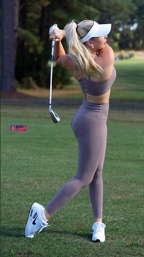 Amazing Golf Swing you need to see | Golf Girl awesome swing | Golf shorts | Kaelee Rene