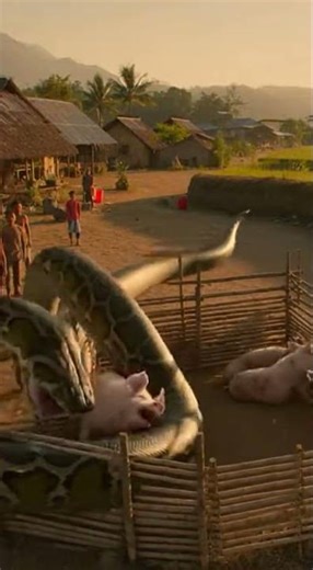 Python Catching Animals At Village #aivideo