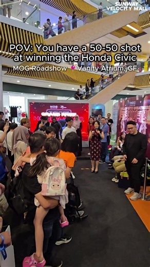 50% Chance to Win a Honda Civic at Sunway Velocity Mall