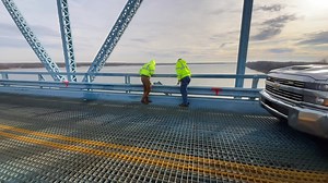 U.S. 45 Ohio River "Brookport" Bridge is Open Repairs to bridge railing and guardrail are completed PADUCAH, KY (January 8, 2024) The U.S. 45 Ohio River “Brookport” Bridge between Paducah, KY, and Brookport, IL, has reopened after being closed since Saturday due to guardrail and railing damage caused by weekend traffic crash. Engineers evaluated the damage and state crews were able to start repairs today to reopen the critical link for commuters. The crash caused significant damage to a section 