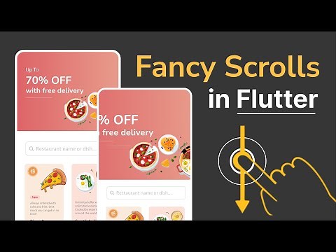 Fancy Scroll using sliver widget in flutter | Flutter Scroll Animations | Sliver scroll animations