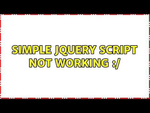 simple Jquery script not working :/